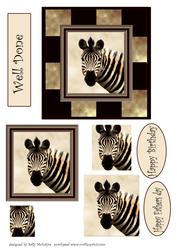 Stunning Zebra Pyramid Happy Fathers Day Happy Birthday Wel
