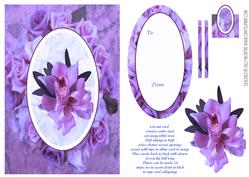 Swinger Card Purple Roses