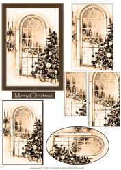 Its Christmas Time Vintage in Light Sepia