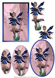 Fairies in My Garden Girls Card