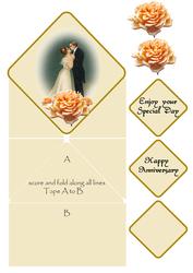 Diamond Top Vintage Wedding Anniversary.