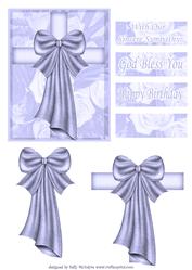With Sincere Sympathy God Bless Happy Birthday Lilac