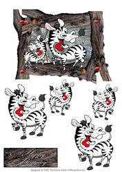 Zebra Happy Happy Birthday