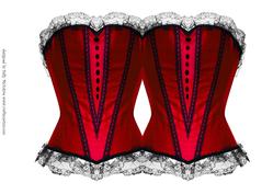 Bustierre Shaped Card for a Special Lady