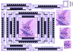 Spiral Pyramid Vintage Purple Lilac