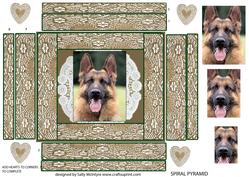 Spiral Pyramid German Sheperd Dog