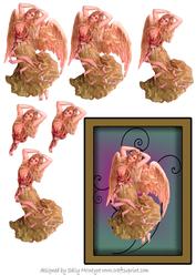 Angel Girl Decoupage