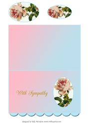 With Sympathy Soft Pink and Blue Quick Card