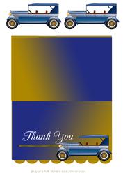 Thank You Mens Vintage Car