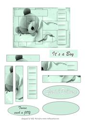Intertwined Pyramid It's a Boy Twins Such a Joy Special Deli