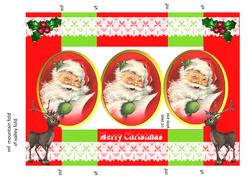 Christmas Cheer Folded Tri Shutter Card