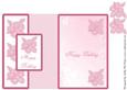 Foldback Hibiscus Card with Pyramid Happy Birthday
