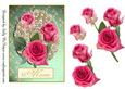 Mum Card Just for Mum Roses Decoupage
