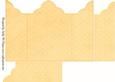 Gatefold Blank Card for You to Embellish Yellow Spot