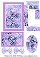 Intertwined Pyramid Roses Lilac 2 Card Sheet