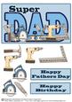 Super Dad Happy Birthday Happy Fathers Day