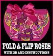 Roses in Pink Fold and Flip Card with Instructions