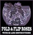 Roses in Antique Purple Fold and Flip Card with Instructions