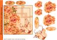 All Pretty in Apricot Vintage Roses Decoupage with Greeting