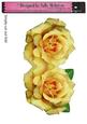 Yellow Cut and Fold Quick Card