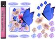 Summer Blue Butterfly Over the Edge Card