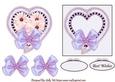 Pink and Mauve Sweet and Pretty 2 Card Toppers with 3D Bows Makes a Beautiful Card