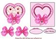 Hot Pink Sweet and Pretty 2 Card Toppers with 3D Bows Makes a Beautiful Card