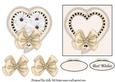 Apricot Sweet and Pretty 2 Card Toppers with 3D Bows Makes a Beautiful Card