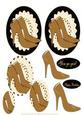 You Go Girl Happy Birthday Gold Shoes