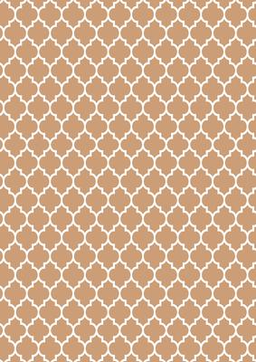 Quatrefoil in Caramello - A4 Background Sheet
