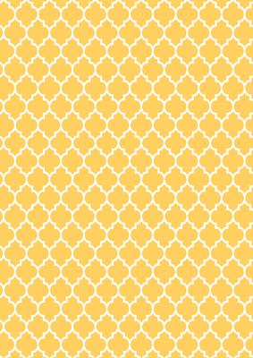 Quatrefoil in Citrus - A4 Background Sheet