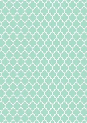 Quatrefoil in Aquamarine - A4 Background Sheet
