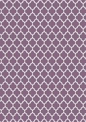 Quatrefoil in Plum - A4 Background Sheet