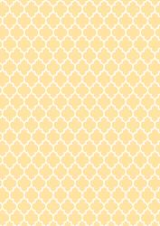Quatrefoil in Buttercup - A4 Background Sheet