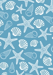 Seashells in Harbour - A4 Background Sheet