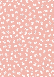Daisy Doodle in Peach - A4 Background Sheet