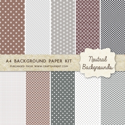 Neutral Background Kit - 10 A4 Background Sheets