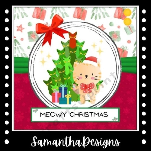 Meowy Christmas Card Mini Kit
