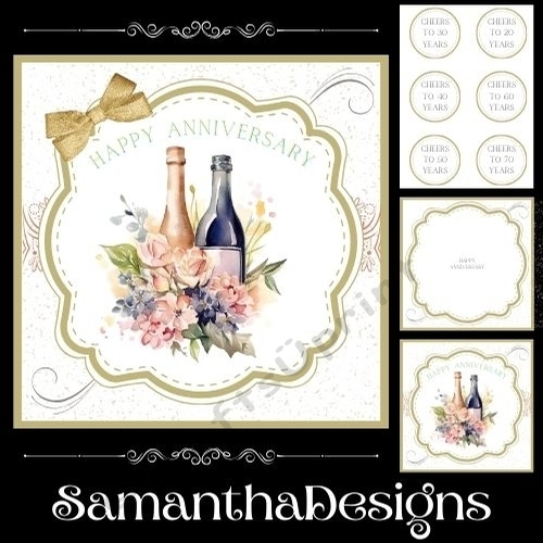 Champagne Happy Anniversary Mini Kit