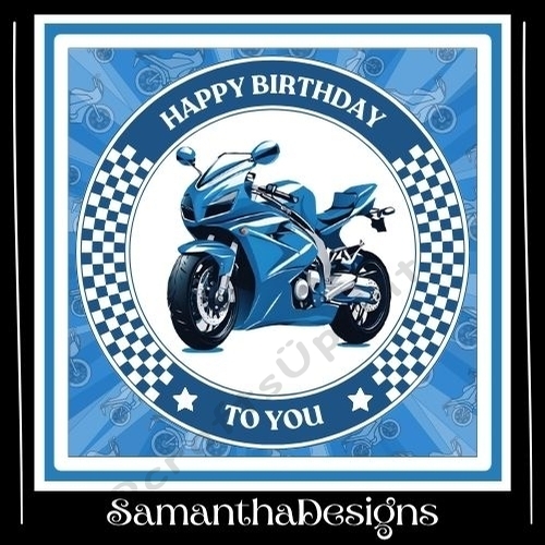 Motorbike Birthday Mini Kit