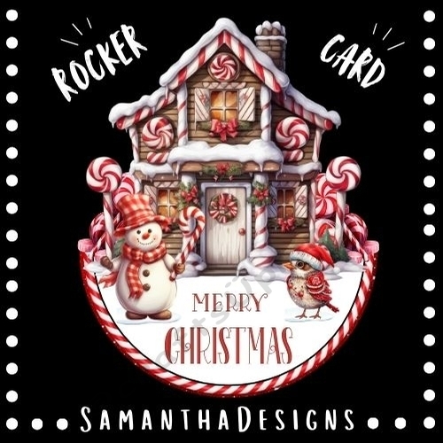 XL Candy Christmas Rocker Card