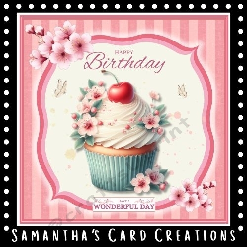 Cherry Blossom Birthday Cupcake Mini Kit