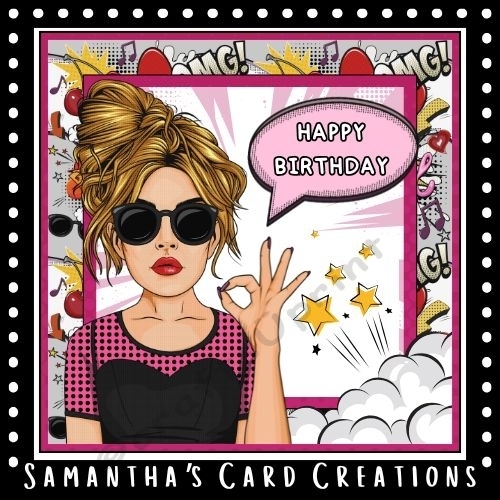 cup1373928_113795 - Pop Art Birthday Girl Mini Kit