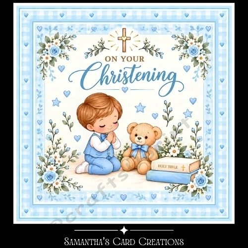 Boys Christening Mini Kit
