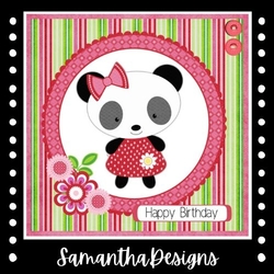 Cute Panda Birthday Card Mini Kit