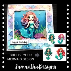 Mermaid Shaker Card Mini Kit