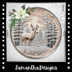 Silver Deer Christmas Mini Kit 2