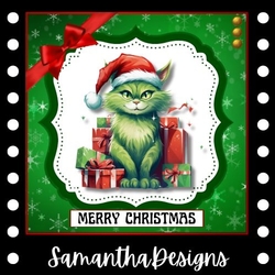 Grinch Cat Christmas Mini Kit