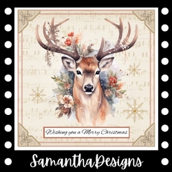 Beautiful Stag Head Christmas Mini Kit