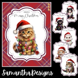 Cats In Christmas Lights Mini Kit